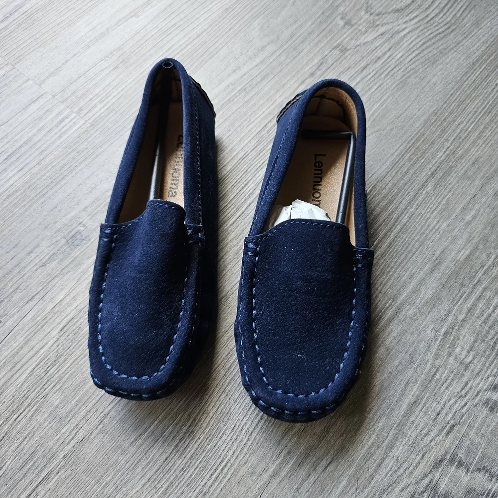 NWOB Blue Toddler Moccasins Size 6